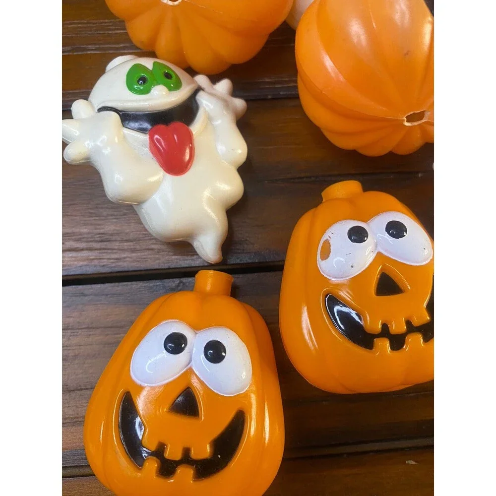 19 Halloween Blow Mold Light Strand Covers Silly Ghost 2 Styles Of Pumpkins